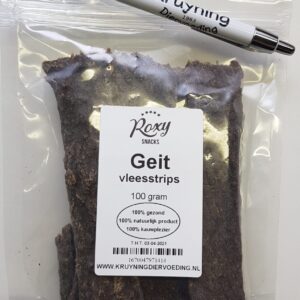 Vleesstrips Geit 100 gram